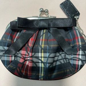 Authentic Coach kiss lock vintage coin purse